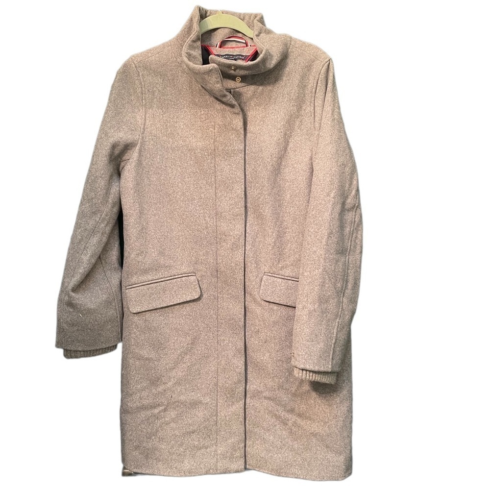 TOMMY HILFIGER GRAY WOOL PARKA